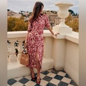 Sezane etia dress Magda print size 4 like new